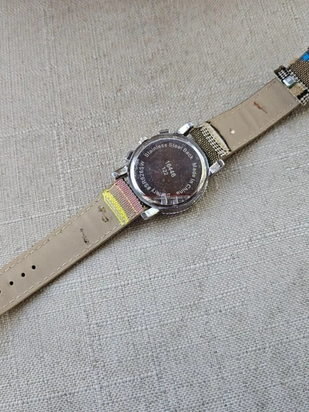 Women Fashion Wristwatch Multi Color Canvas/Faux Leather Strap Analog Watch